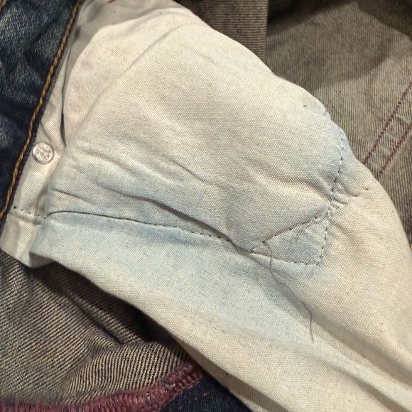 Zara Men's Dark Blue light wash,wide leg baggy denim pants - Picture 9 of 14